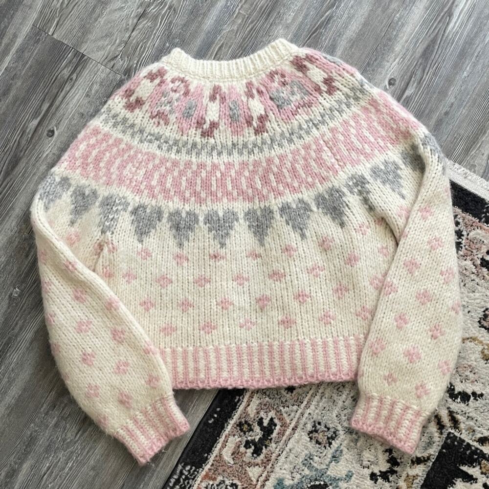 Sold Out LoveShackFancy Jamie Cardigan in Milky Clouds - Picture 6 of 8
